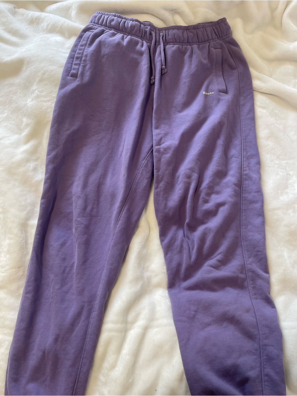 Roots purple sweatpants
